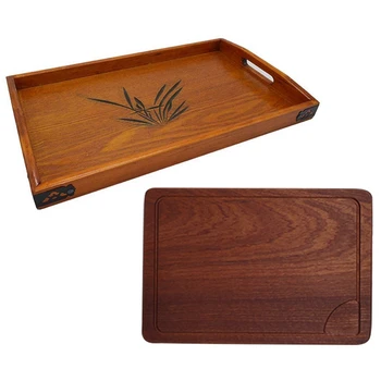 Wood Serving Tray with Handles 17.3 Inch x 11 Inch Tea Tray Decorative Tray Wooden with Home Steak Plate Wooden Tray
Wood Serving Tray with Handles 17.3 Inch x 11 Inch Tea Tray Decorative Tray Wooden with Home Steak Plate Wooden Tray