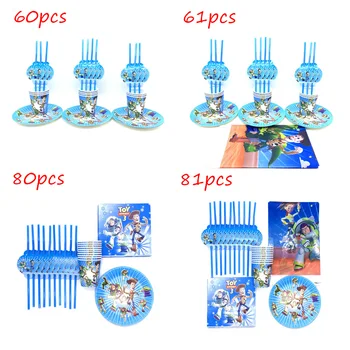 81 pcs Toy Story Happy Birthday Party Supplies Kids Cartoon Tableware Tablecloth Paper Plate Napkin Cup Straw Baby Shower Favors
81 pcs Toy Story Happy Birthday Party Supplies Kids Cartoon Tableware Tablecloth Paper Plate Napkin Cup Straw Baby Shower Favors