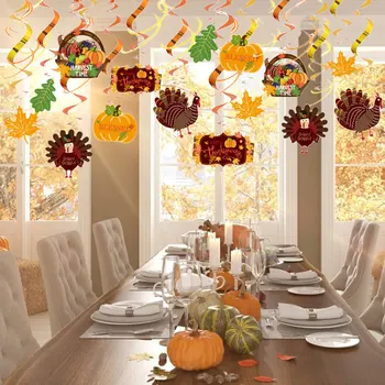 30pcs Thanksgiving Party Christmas Hanging Decoration DIY Set Ceiling Spiral Pendant Maple Leaf Pumpkin PVC Holiday Jewelry Set
30pcs Thanksgiving Party Christmas Hanging Decoration DIY Set Ceiling Spiral Pendant Maple Leaf Pumpkin PVC Holiday Jewelry Set