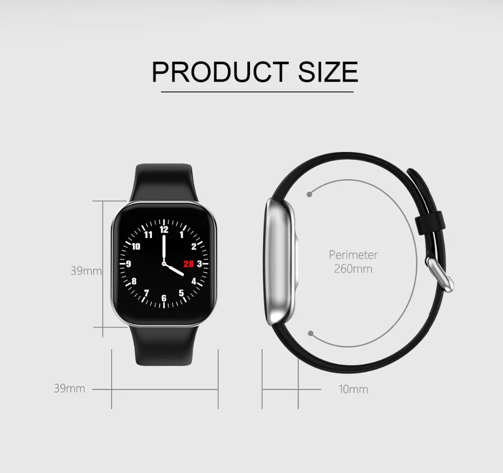 X16 Smart watch Full Screen Touch Waterproof Smartwatch Bluetooth sport Fitness Tracker Women Clock Men watch For IOS Android Phone (13)