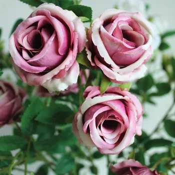 7heads/branch rose branch Luxury white silk Artificial flowers for wedding decoration Party home centerpiece decor Fake Flowers 
7heads/branch rose branch Luxury white silk Artificial flowers for wedding decoration Party home centerpiece decor Fake Flowers