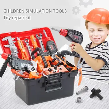 43PCS Kids Toolbox Kit Educational Toy Simulation Repair Tools Toy Drill Plastic Game Learning Engineering Puzzle Toy Gifts
43PCS Kids Toolbox Kit Educational Toy Simulation Repair Tools Toy Drill Plastic Game Learning Engineering Puzzle Toy Gifts