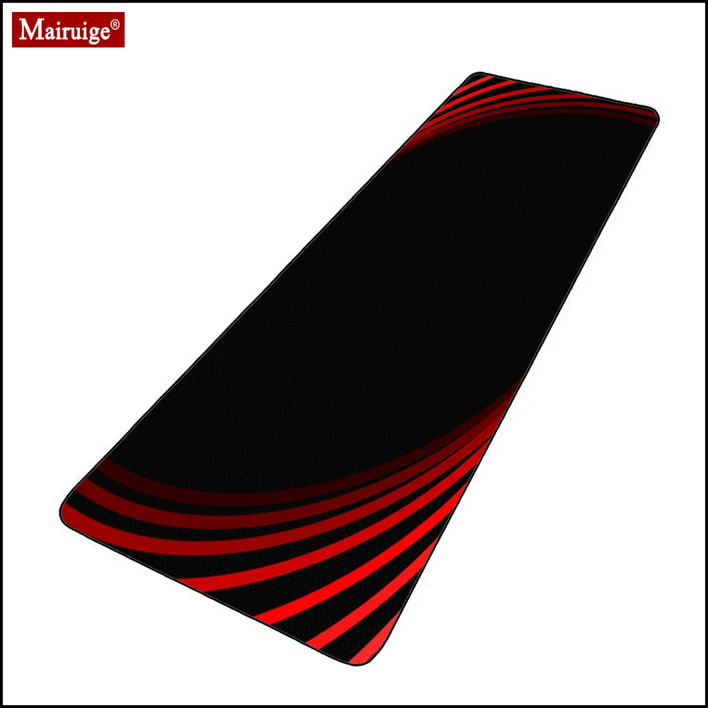 Черный и красный коврик для мыши Minimalism Line XXL игровой Настольный компьютера