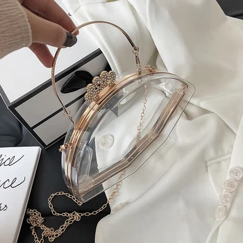 Transparent Small Totes With Metal Handle 2020 Summer New High-quality PVC Women's Designer Handbag Chain Shoulder Messenger Bag
Transparent Small Totes With Metal Handle 2020 Summer New High-quality PVC Women's Designer Handbag Chain Shoulder Messenger Bag
