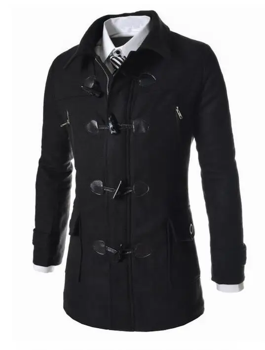 Мужская ветровка куртка Peacoat для мужчин зимняя высококачественная шерстяная на