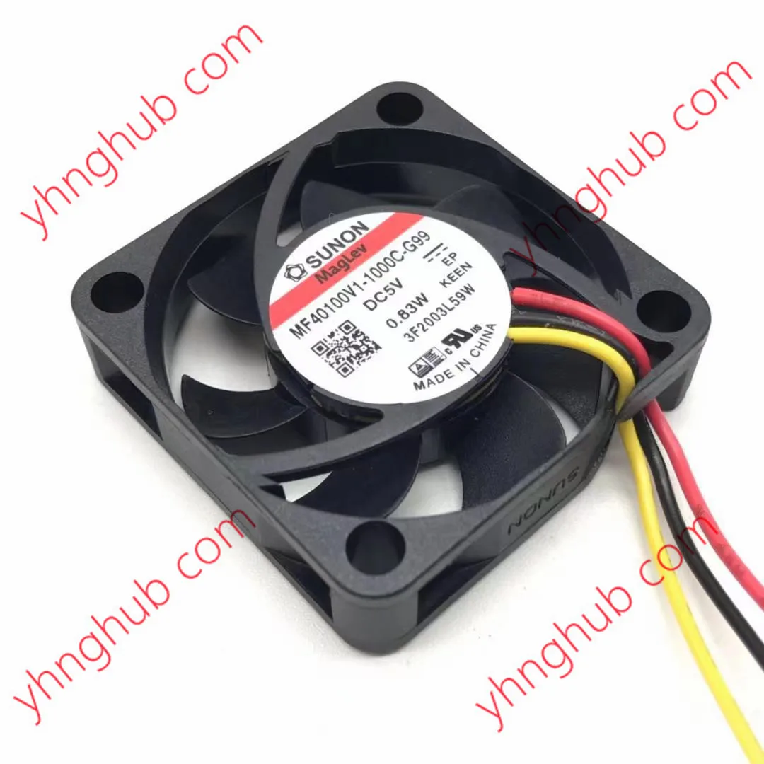 SUNON MF40100V1-1000C-G99 DC 5V 0,83 W 40x40x10mm 3-проводной Вентилятор охлаждения сервера
SUNON MF40100V1-1000C-G99 DC 5V 0,83 W 40x40x10mm 3-проводной Вентилятор охлаждения сервера