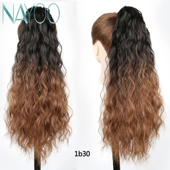 Nayoo Long Corn Wave Synthetic Hair Ponytail Extension Clip in Claw Hair Extensions Dark Brown Magic Paste Hairpieces For Women
Nayoo Long Corn Wave Synthetic Hair Ponytail Extension Clip in Claw Hair Extensions Dark Brown Magic Paste Hairpieces For Women