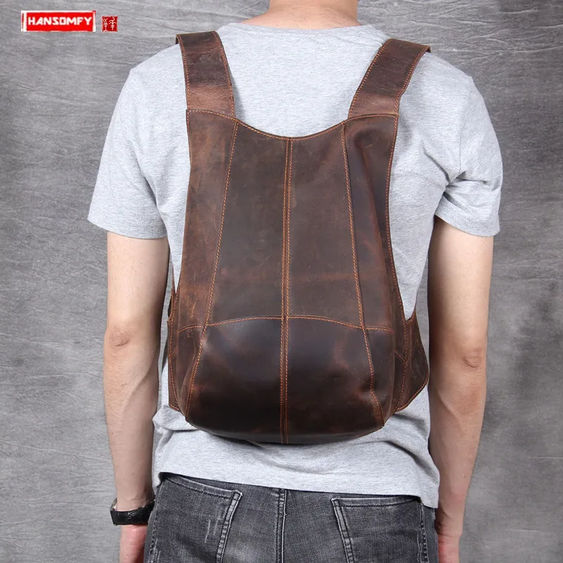 Men's Backpack Male Bag Suede Leather Men Genuine Leather Anti-theft Backpacks Turtle Bags Retro Original Crazy Horse Leather
Men's Backpack Male Bag Suede Leather Men Genuine Leather Anti-theft Backpacks Turtle Bags Retro Original Crazy Horse Leather