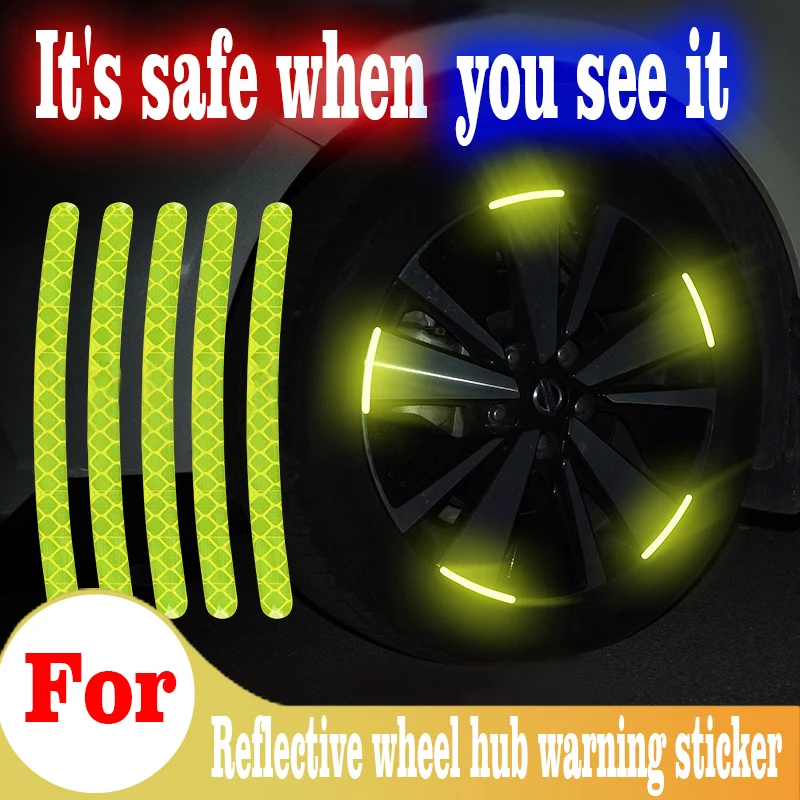 20Pieces Car Reflective Safety Warning Tape Car Wheel Reflective Strip Safety Reflective Sticker Decal Cars Styling Accessories
20Pieces Car Reflective Safety Warning Tape Car Wheel Reflective Strip Safety Reflective Sticker Decal Cars Styling Accessories