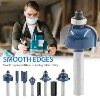 8PCS Straight Router Bit Set Shank Straight Cutter Round Corner Cutter V-shaped Carpenters Tools Milling Cutter Woodworking Tool
8PCS Straight Router Bit Set Shank Straight Cutter Round Corner Cutter V-shaped Carpenters Tools Milling Cutter Woodworking Tool