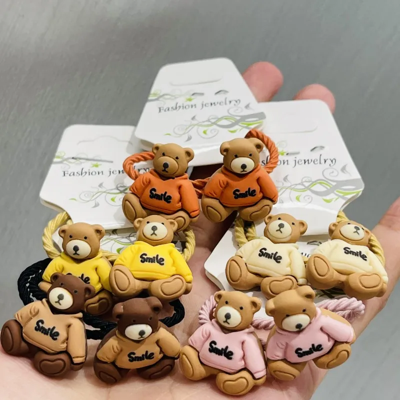 2Pcs/set Animals Bear Hair Accessories Children Rubber Bands Scrunchies Elastic Hair Bands Girls Headband Decorations Kids Ties
2Pcs/set Animals Bear Hair Accessories Children Rubber Bands Scrunchies Elastic Hair Bands Girls Headband Decorations Kids Ties