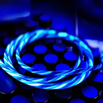 10pcs/lot Mobile Phone Flashing Cable Micro USB Type C Charging Cable Flowing Light Red Pink White Green 1M 2M You can Choose
10pcs/lot Mobile Phone Flashing Cable Micro USB Type C Charging Cable Flowing Light Red Pink White Green 1M 2M You can Choose