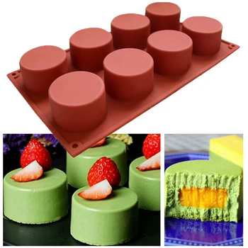 8 Holes Silicone Cake Mold Round Pudding Mould Pastry Baking Round Jelly Gummy Soap Mini Muffin Mousse Cake Baking Tools
8 Holes Silicone Cake Mold Round Pudding Mould Pastry Baking Round Jelly Gummy Soap Mini Muffin Mousse Cake Baking Tools