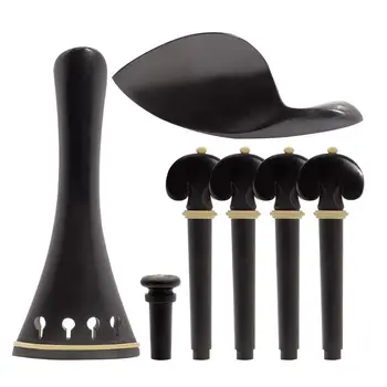 Homeland 1set Violin Kit Accessories 4/4 Ebony Violin Tailpiece Peg Chin rest Fine Tuner
Homeland 1set Violin Kit Accessories 4/4 Ebony Violin Tailpiece Peg Chin rest Fine Tuner