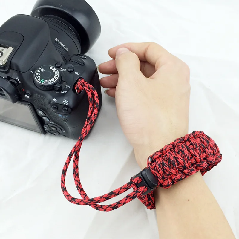 Pure Hand Weaving Digital Camera Wrist Hand Srap Grip Easily Adjust Multi Function Outdoor Survival Paracord Bracelet
Pure Hand Weaving Digital Camera Wrist Hand Srap Grip Easily Adjust Multi Function Outdoor Survival Paracord Bracelet