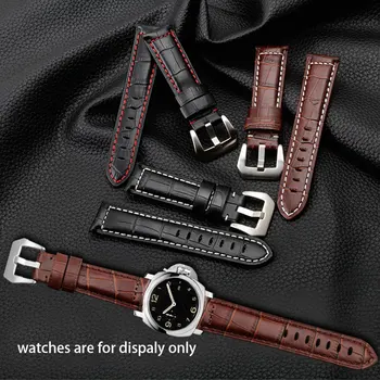 20mm 22mm 24mm 26mm High Quality Genuine leather watch band replacement strap for Panerai watch accressories 
20mm 22mm 24mm 26mm High Quality Genuine leather watch band replacement strap for Panerai watch accressories