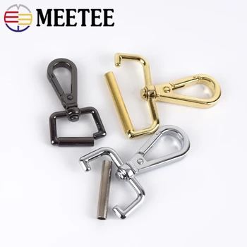 

Meetee 4pcs Metal Swivel Trigger Lobster Clasp Snap Hook Key Chain Ring Paracord Lanyard Outdoor Backpack Bag DIY Craft BD051