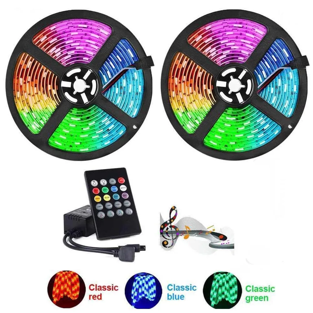 LED Strip Light Bluetooth Music 2835 Smart Led lights Bedroom Decoration 12V Waterproof RGB Diode Ribbon Lamp Remote Controller
LED Strip Light Bluetooth Music 2835 Smart Led lights Bedroom Decoration 12V Waterproof RGB Diode Ribbon Lamp Remote Controller
