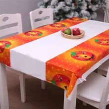 Waterproof Tablecloth Festive-Decorations Pumpkin Rectangular Printed Halloween 180cm