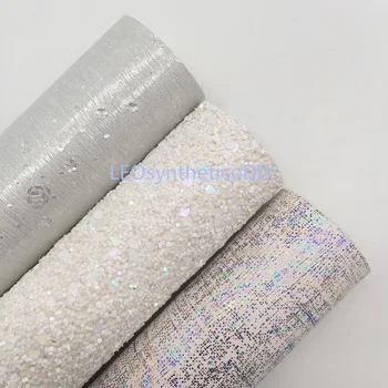 Mini Roll 30x134CM WHITE Glitter Fabirc, Iridescent Faux Leather, Stars Leather Roll For Making Bows LEOsyntheticoDIY SK260
Mini Roll 30x134CM WHITE Glitter Fabirc, Iridescent Faux Leather, Stars Leather Roll For Making Bows LEOsyntheticoDIY SK260
