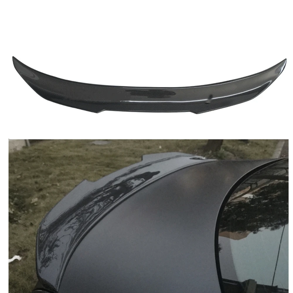 

For BMW F32 4 Series Coupe 2 Door 2014-2019 PSM Style Rear Spoiler Wing Real Carbon Fiber Flap Trim Car Trunk Lid Splitter Lip