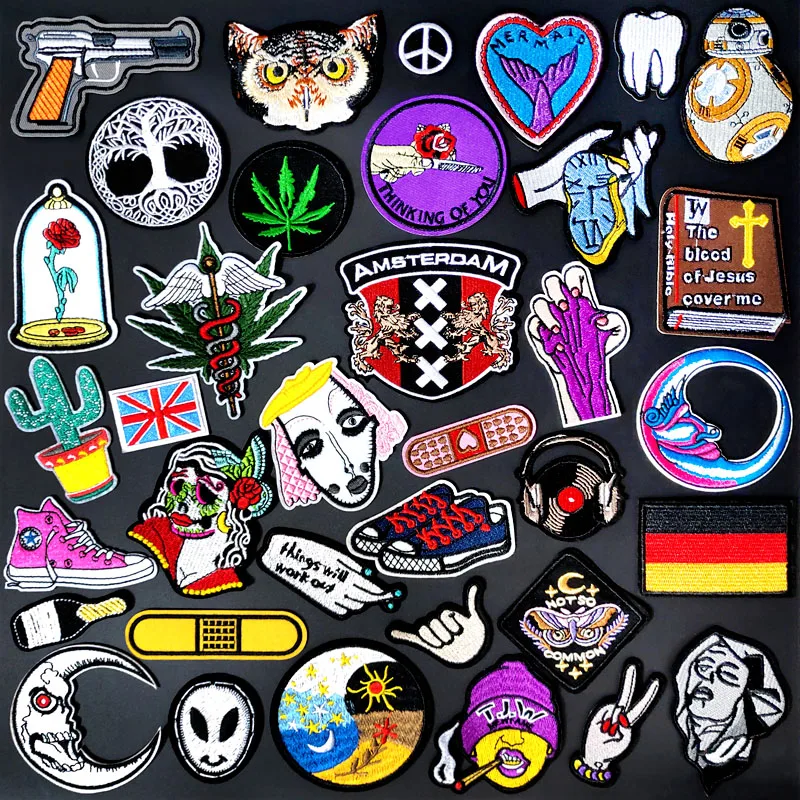 HAND TOOTH Badges Clothe Embroidery Patch Applique Ironing Clothing Sewing Supplies Decorative Patches For Clothing
HAND TOOTH Badges Clothe Embroidery Patch Applique Ironing Clothing Sewing Supplies Decorative Patches For Clothing