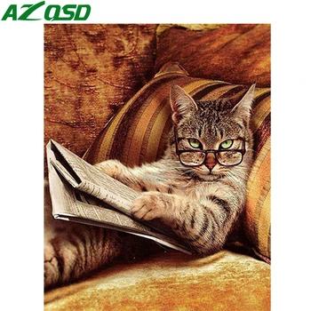 AZQSD Paint By Number Cat Canvas Painting Kits Unique Gift DIY Coloring By Numbers Unframe Animal Wall Art Home Decoration
AZQSD Paint By Number Cat Canvas Painting Kits Unique Gift DIY Coloring By Numbers Unframe Animal Wall Art Home Decoration
