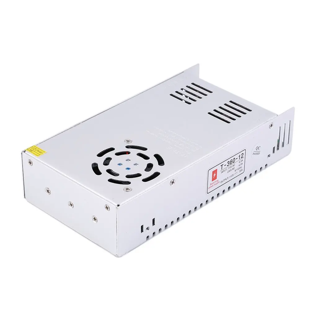 Professional Regulated Switching Power Supply Transformer 115/230V AC for LED Strip Light Lighting 12V 30A 360W
Professional Regulated Switching Power Supply Transformer 115/230V AC for LED Strip Light Lighting 12V 30A 360W