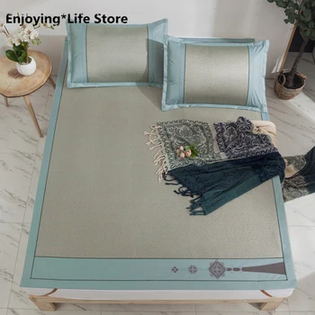 Summer Ice Vine Mat 1.8m Ice Silk Mat Three-piece Single Double Bedroom Soft Mat Straw Mat 1.5m Foldable
Summer Ice Vine Mat 1.8m Ice Silk Mat Three-piece Single Double Bedroom Soft Mat Straw Mat 1.5m Foldable