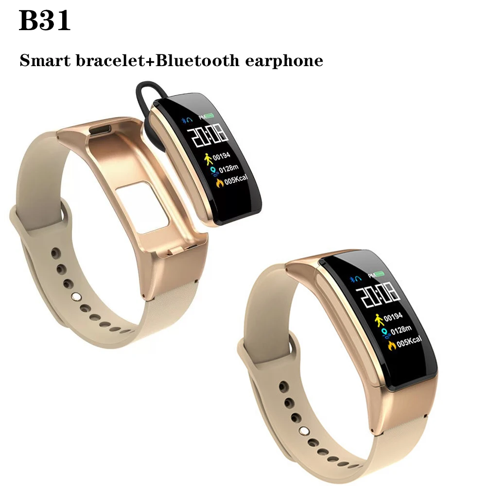 B31 Sport Smart bracelet AI Color Screen Smart Call bracelets Heart Rate Blood Pressure Oxygen Multifunctional Bluetooth Headset
B31 Sport Smart bracelet AI Color Screen Smart Call bracelets Heart Rate Blood Pressure Oxygen Multifunctional Bluetooth Headset