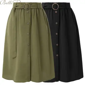 belle poque Solid Pockets A-Line Casual Ladies belt Trendy Female Skirts With Sashes 2020 High Waist Midi Skirts For Women
belle poque Solid Pockets A-Line Casual Ladies belt Trendy Female Skirts With Sashes 2020 High Waist Midi Skirts For Women