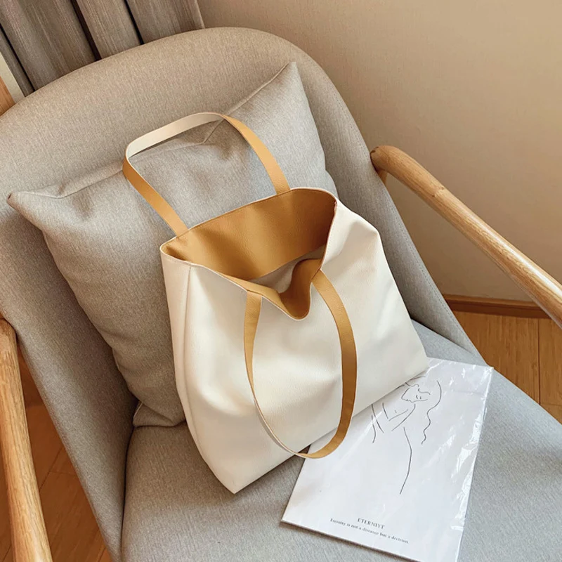 All-Match Solid Color Large Capacity Bag Female 2020 New Style Fashion Simple Shoulder Bag Portable Big Bag
All-Match Solid Color Large Capacity Bag Female 2020 New Style Fashion Simple Shoulder Bag Portable Big Bag