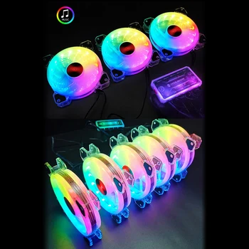RGB Fan Music Rhythm RGB Chassis Quiet Fan Kit Musical Control Water Cooler Remote Control Cooler Cooling RGB Case Fans
RGB Fan Music Rhythm RGB Chassis Quiet Fan Kit Musical Control Water Cooler Remote Control Cooler Cooling RGB Case Fans