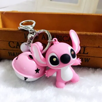 Cartoon cute bell Stitch Keychains Women Creative led luminous sound doll keychain couple key chains car bag keyring pendant
Cartoon cute bell Stitch Keychains Women Creative led luminous sound doll keychain couple key chains car bag keyring pendant