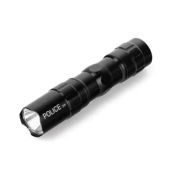 

LED Flash light lamp Mini Handy Police Torch 3W Waterproof Electric Pocket Torch Outdoor lighting Flashlight by AA battery 8%