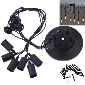 Hot 6pcs/lot 6 Heads Vintage Industrial Ceiling Lamp Simple structure Edison Light Chandelier Pendant Lighting
Hot 6pcs/lot 6 Heads Vintage Industrial Ceiling Lamp Simple structure Edison Light Chandelier Pendant Lighting