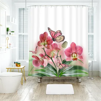 Colorful Nature Flowers Waterproof Polyester Shower Curtains Eco-friendly High Quality Bathroom Curtains Blind For The Bathroom
Colorful Nature Flowers Waterproof Polyester Shower Curtains Eco-friendly High Quality Bathroom Curtains Blind For The Bathroom