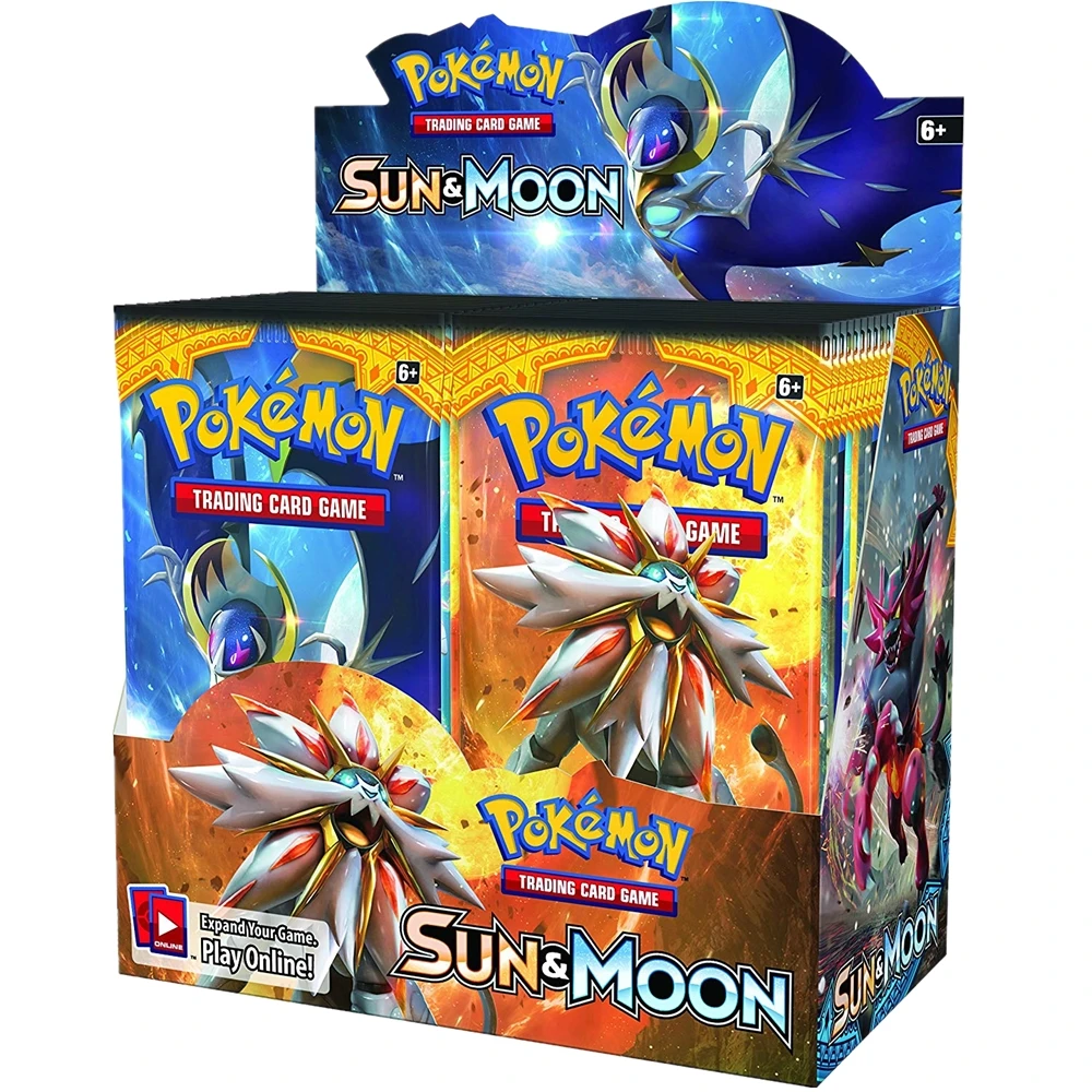 324pcs Pokemon cards TCG: Sun & Moon Edition 36 Packs Per Box Collectible Trading Card Game
324pcs Pokemon cards TCG: Sun & Moon Edition 36 Packs Per Box Collectible Trading Card Game