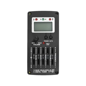 5 Band EQ Pre-Amp Equalizer Pickup Acoustic Guitar Preamplifier Piezo Pickup with LCD Tuner and Volume Control
5 Band EQ Pre-Amp Equalizer Pickup Acoustic Guitar Preamplifier Piezo Pickup with LCD Tuner and Volume Control