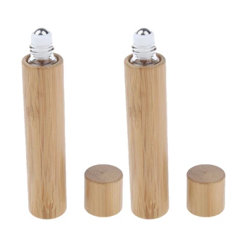 2Pcs Natural Bamboo Wood Roll-on Essential Oil Bottle Refillable Empty Perfume Roller Ball Bottle for Home Travel, 10 ml & 15ml
2Pcs Natural Bamboo Wood Roll-on Essential Oil Bottle Refillable Empty Perfume Roller Ball Bottle for Home Travel, 10 ml & 15ml