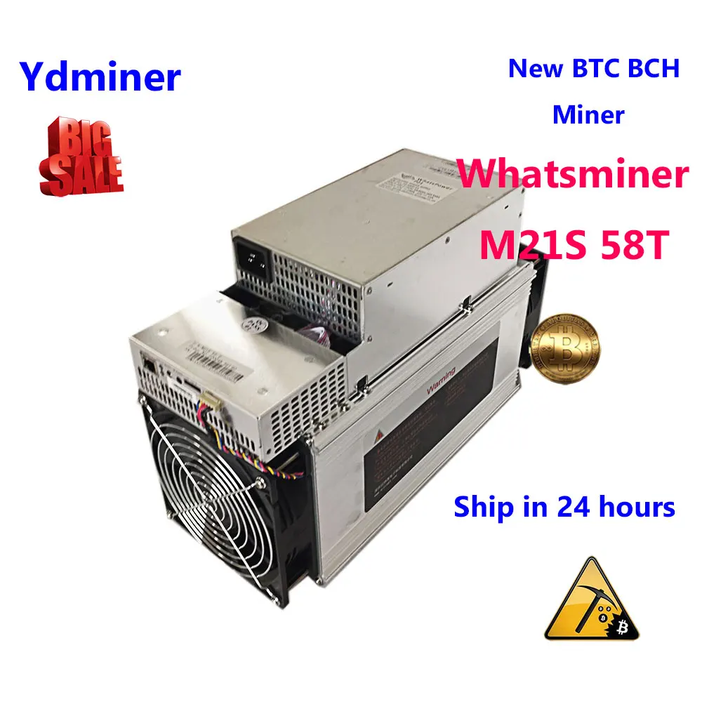 Whatsminer M21s 58T ASIC SHA-256 miner new Bitcoin mining minerals mining machine farm mining PSU mining better than S9 m3 T9
Whatsminer M21s 58T ASIC SHA-256 miner new Bitcoin mining minerals mining machine farm mining PSU mining better than S9 m3 T9