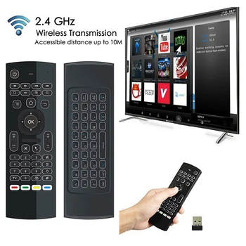 MX3 Backlit Air Mouse Smart Voice Remote Control 2.4G RF Wireless Keyboard For Android TV Box
MX3 Backlit Air Mouse Smart Voice Remote Control 2.4G RF Wireless Keyboard For Android TV Box