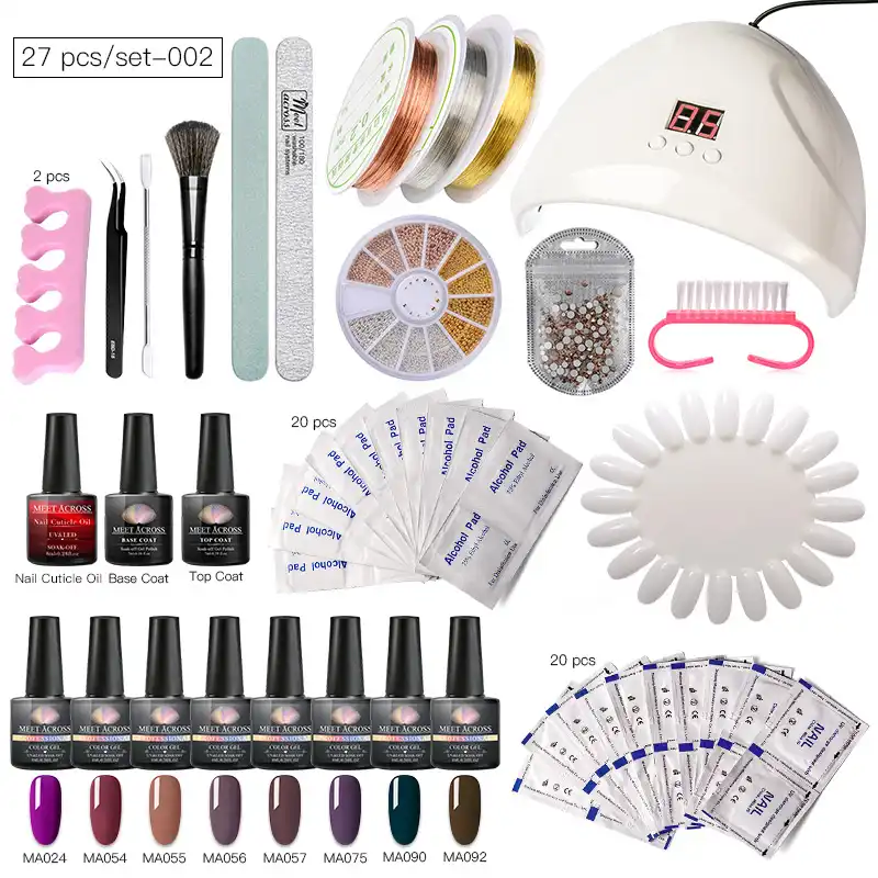 meet across manicure set for gel nail polish nail