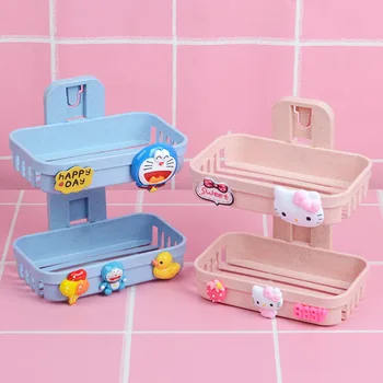 Punch-free Wall Hanging Soap Organizer Kitty Melody 2-layer Small Bathroom Suction Rack Shelves Wall Mounted Shelf Storage Rack
Punch-free Wall Hanging Soap Organizer Kitty Melody 2-layer Small Bathroom Suction Rack Shelves Wall Mounted Shelf Storage Rack