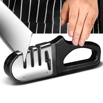 Knife Sharpener 3 Stages Diamond Coated&Fine Rod Knife Shears and Scissors Sharpener stone Stainless Steel Blades Sharpener Tool
Knife Sharpener 3 Stages Diamond Coated&Fine Rod Knife Shears and Scissors Sharpener stone Stainless Steel Blades Sharpener Tool