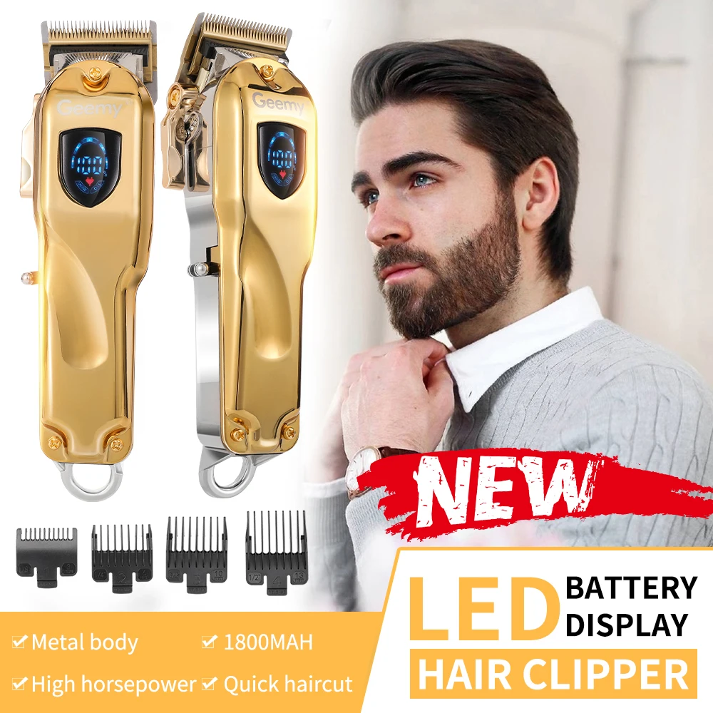LCDdisplay Barber hair clipper professional hair trimmer men cordless hair cutter machine razor shaver rechargeable haircut tool
LCDdisplay Barber hair clipper professional hair trimmer men cordless hair cutter machine razor shaver rechargeable haircut tool