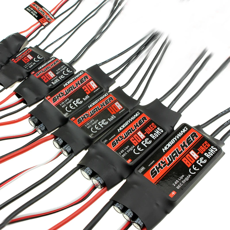 RC HOBBY Hobbywing Skywalker 15A 20A 30A 40A 50A 60A 80A ESC Speed Controller With UBEC For RC Airplanes Helicopter
RC HOBBY Hobbywing Skywalker 15A 20A 30A 40A 50A 60A 80A ESC Speed Controller With UBEC For RC Airplanes Helicopter