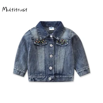 Autumn Baby Girls Jacket Coats Blue Denim Sequined Patchwork Pocket Long Sleeve Single Breasted Outwears 0-5Y
Autumn Baby Girls Jacket Coats Blue Denim Sequined Patchwork Pocket Long Sleeve Single Breasted Outwears 0-5Y