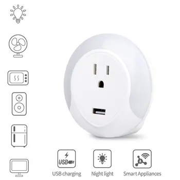 Timing Countdown Function Voice Control Mini Smart Wifi Socket With Led Night Lighting Usb Charging Port Wifi Smart Plug
Timing Countdown Function Voice Control Mini Smart Wifi Socket With Led Night Lighting Usb Charging Port Wifi Smart Plug