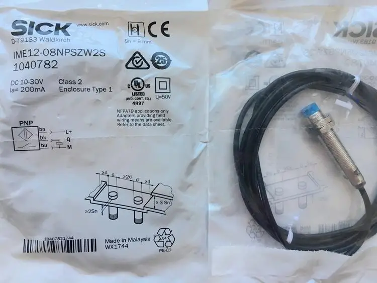 

100% New Original Sick proximity switch IME12-08NNSZW2S IME12-08NPSZW2S